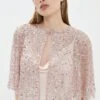 Coast All Over Sequin Cape 1 Coast All Over Sequin Cape -Simply Feminine Shop bcc04159 mink xl