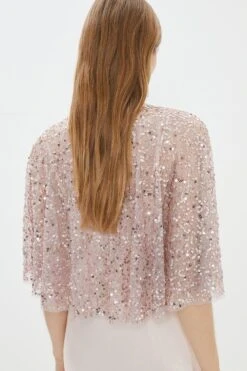 Coast All Over Sequin Cape -Simply Feminine Shop bcc04159 mink xl 2