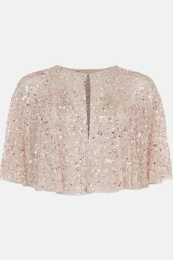 Coast All Over Sequin Cape -Simply Feminine Shop bcc04159 mink xl 3