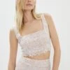 Coast Sequin Lace Crop Top -Simply Feminine Shop bcc04181 nude xl