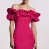 Coast Statement Ruffle Bardot Scuba Mini Dress -Simply Feminine Shop bcc04217 bright20pink xl