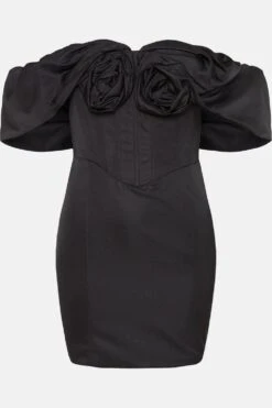 Coast Julie Kuyath Flower Bodice Mini Dress -Simply Feminine Shop bcc04237 black xl 3