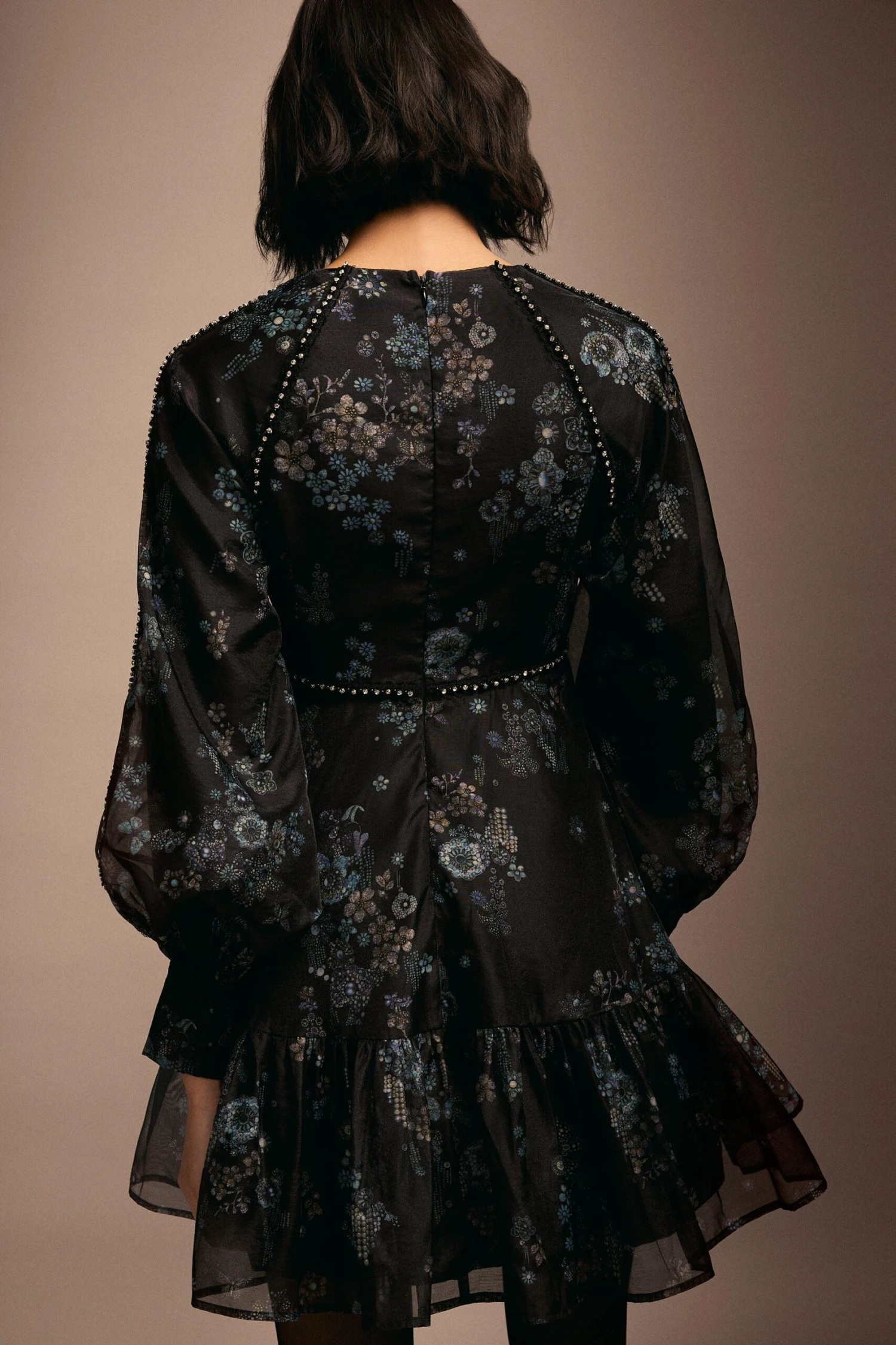 Coast Julie Kuyath Diamante Trim Organza Mini Dress 5 Coast Julie Kuyath Diamante Trim Organza Mini Dress - Image 3