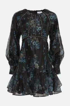 Coast Julie Kuyath Diamante Trim Organza Mini Dress 11 Coast Julie Kuyath Diamante Trim Organza Mini Dress -Simply Feminine Shop bcc04240 black xl 3