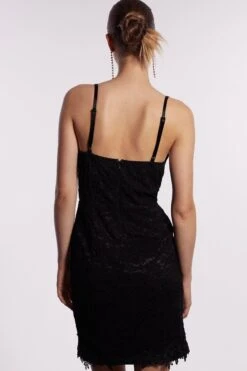 Coast Premium Corset Lace Mini Dress -Simply Feminine Shop bcc04255 black xl 2