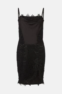 Coast Premium Corset Lace Mini Dress -Simply Feminine Shop bcc04255 black xl 3