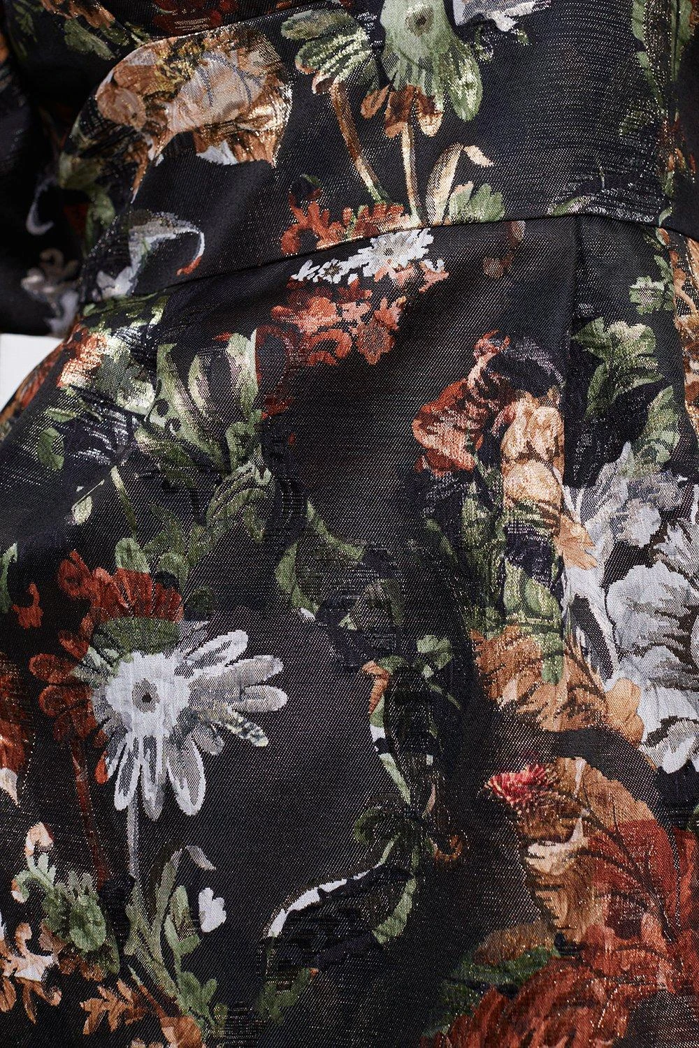 Coast Puff Sleeve Jacquard Mini Dress 7 Coast Puff Sleeve Jacquard Mini Dress - Image 5