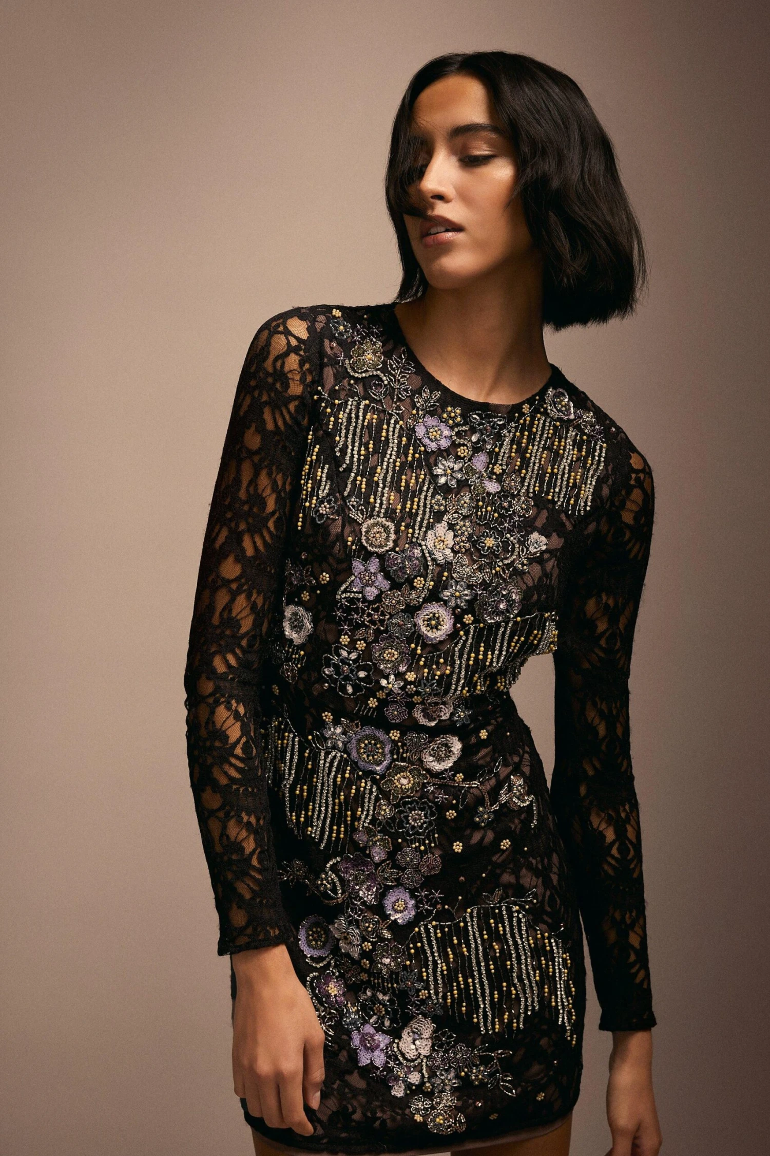 Coast Julie Kuyath Lace Mini Dress With Embellishment 8 Coast Julie Kuyath Lace Mini Dress With Embellishment - Image 6