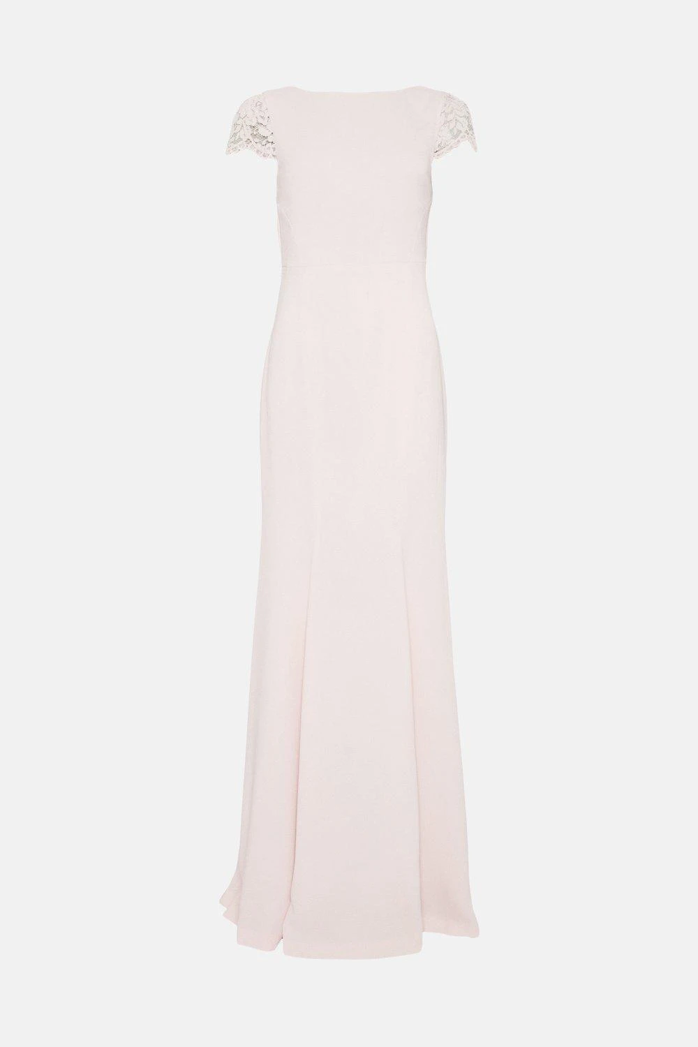 Coast Petite Lace Detail Satin Back Crepe Bardot Fishtail Maxi 6 Coast Petite Lace Detail Satin Back Crepe Bardot Fishtail Maxi - Image 4