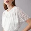 Coast Hand Embellished Sequin And Beaded Cape Top 1 Coast Hand Embellished Sequin And Beaded Cape Top -Simply Feminine Shop bcc04621 ivory xl