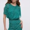 Coast Hand Embellished Sequin And Beaded Top -Simply Feminine Shop bcc04622 green xl
