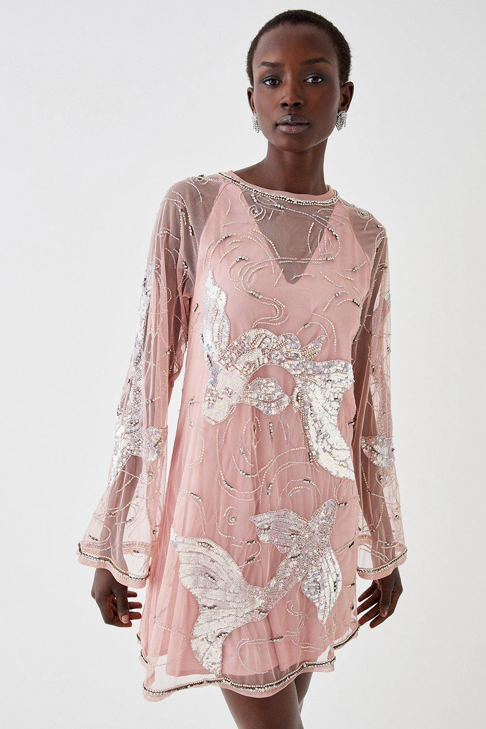 Coast Koi Carp Hand Embellished Mini Dress 3 Coast Koi Carp Hand Embellished Mini Dress