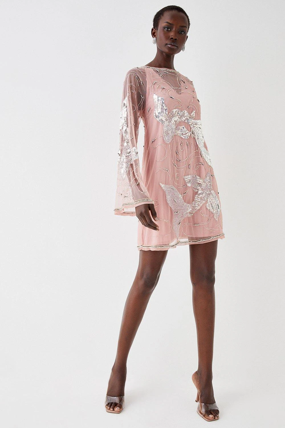 Coast Koi Carp Hand Embellished Mini Dress 4 Coast Koi Carp Hand Embellished Mini Dress - Image 2