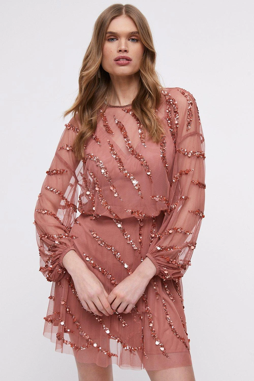 Coast Hand Embellished Mini Dress 3 Coast Hand Embellished Mini Dress