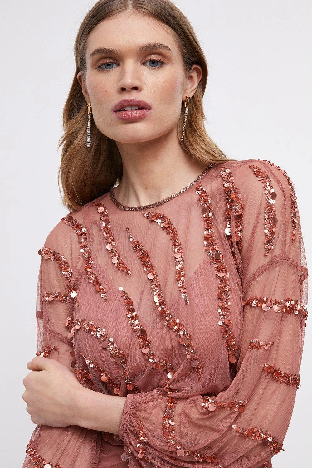 Coast Hand Embellished Mini Dress 4 Coast Hand Embellished Mini Dress - Image 2