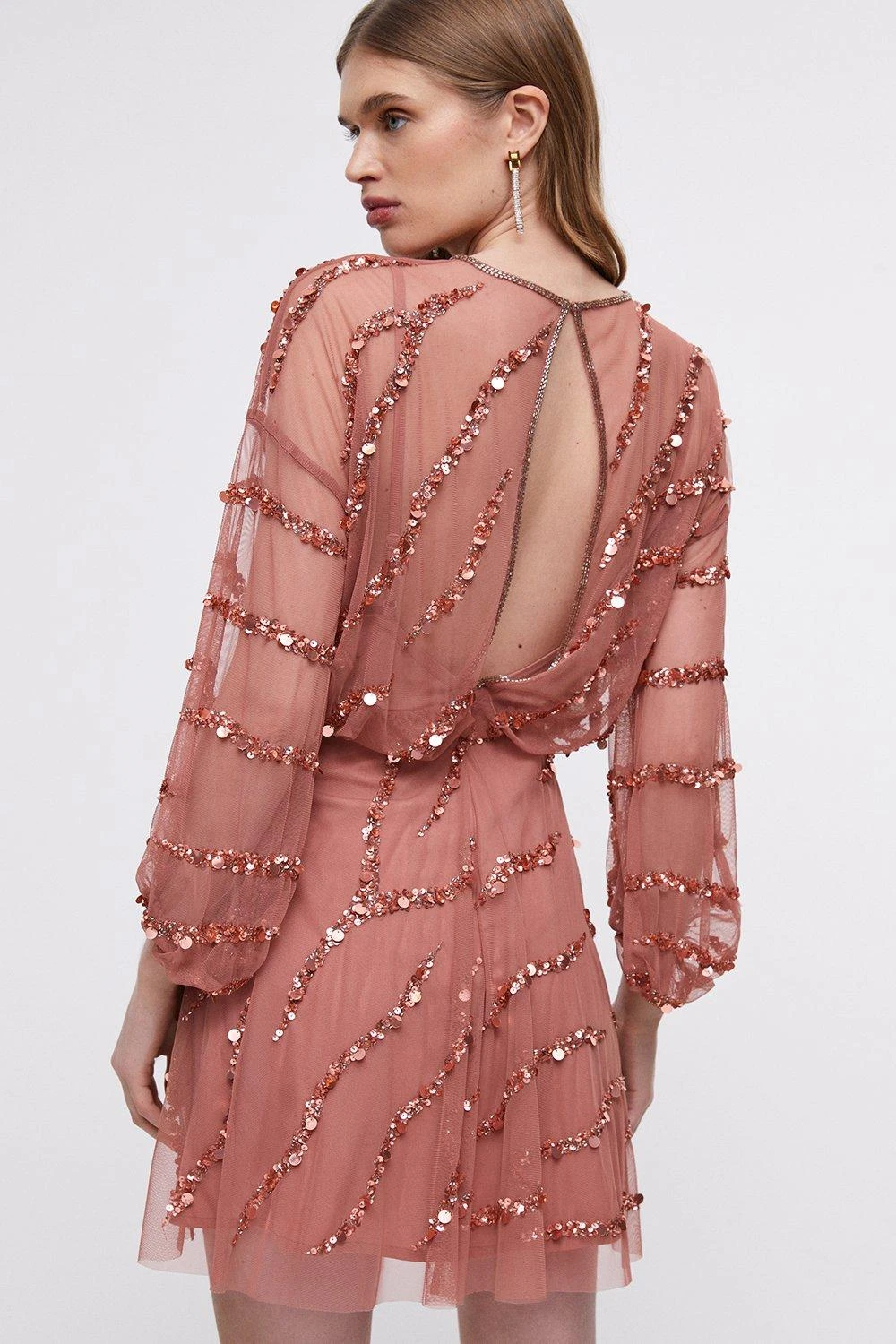 Coast Hand Embellished Mini Dress 5 Coast Hand Embellished Mini Dress - Image 3