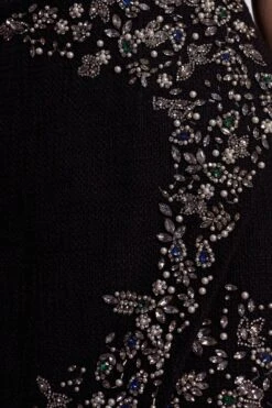 Coast Tweed Strapless Mini Dress With Embellishment -Simply Feminine Shop bcc04663 black xl 5