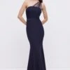 Coast Petite Mesh One Shoulder Crepe Bridesmaid Maxi Dress -Simply Feminine Shop bcc04886 navy xl