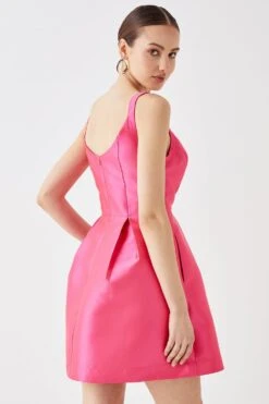 Coast Low Back Twill Mini Dress -Simply Feminine Shop bcc04896 pink xl 4