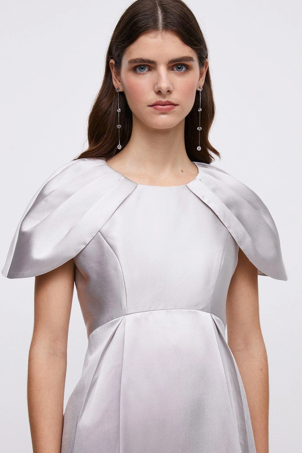 Coast Cape Sleeve Twill Midi Dress 4 Coast Cape Sleeve Twill Midi Dress - Image 2