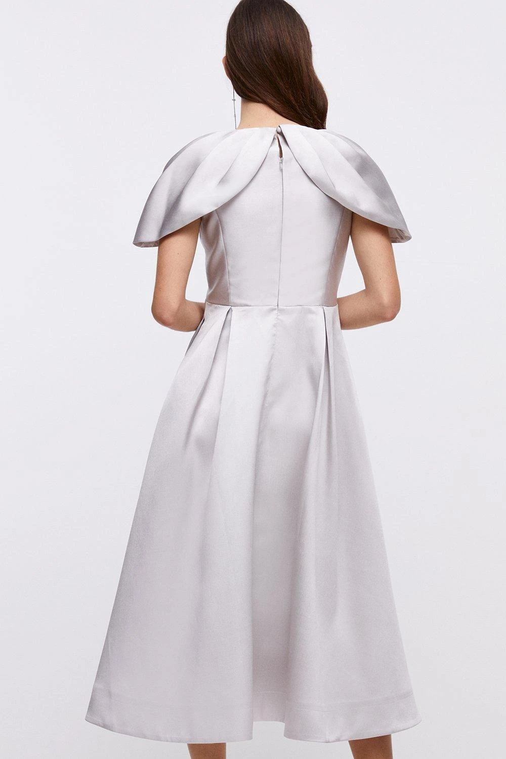 Coast Cape Sleeve Twill Midi Dress 5 Coast Cape Sleeve Twill Midi Dress - Image 3