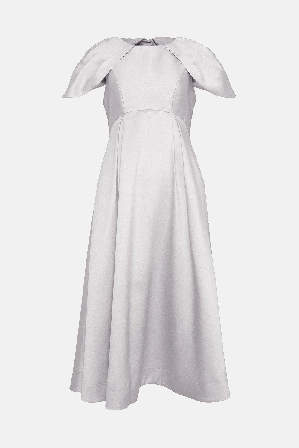 Coast Cape Sleeve Twill Midi Dress 6 Coast Cape Sleeve Twill Midi Dress - Image 4