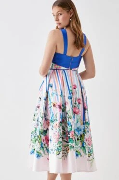 Coast Knot Neck Twill Midi Dress -Simply Feminine Shop bcc04909 multi xl 2