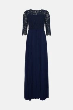 Coast Petite Removable Lace Top Bandeau Bridesmaid Dress 10 Coast Petite Removable Lace Top Bandeau Bridesmaid Dress -Simply Feminine Shop bcc04926 navy xl 3