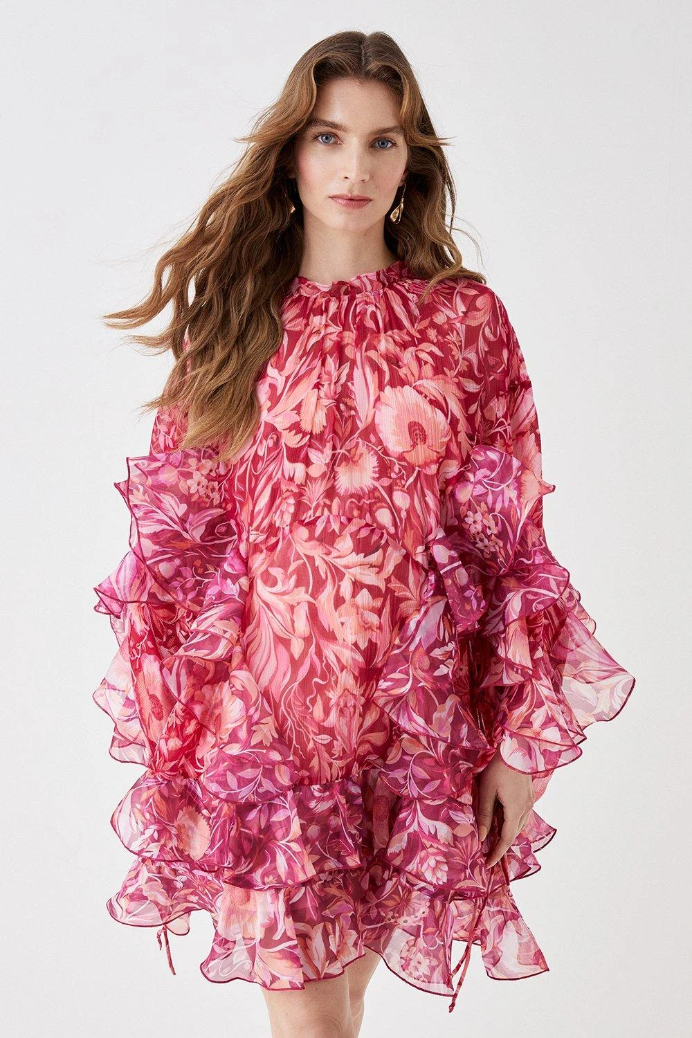 Coast Alexandra Farmer Organza Ruffle Mini Dress 3 Coast Alexandra Farmer Organza Ruffle Mini Dress