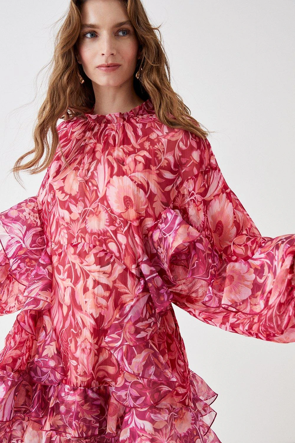 Coast Alexandra Farmer Organza Ruffle Mini Dress 4 Coast Alexandra Farmer Organza Ruffle Mini Dress - Image 2