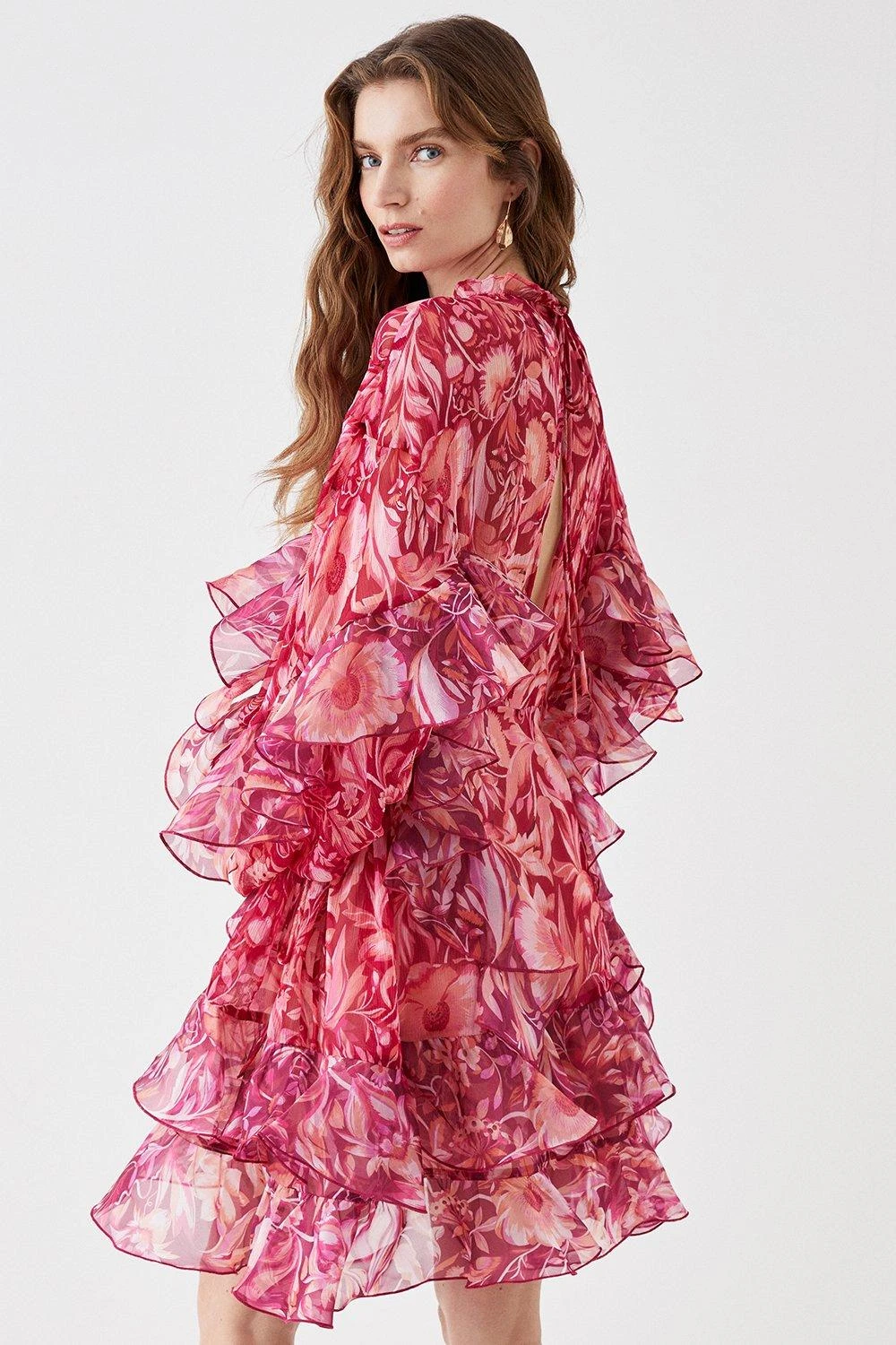 Coast Alexandra Farmer Organza Ruffle Mini Dress 6 Coast Alexandra Farmer Organza Ruffle Mini Dress - Image 4