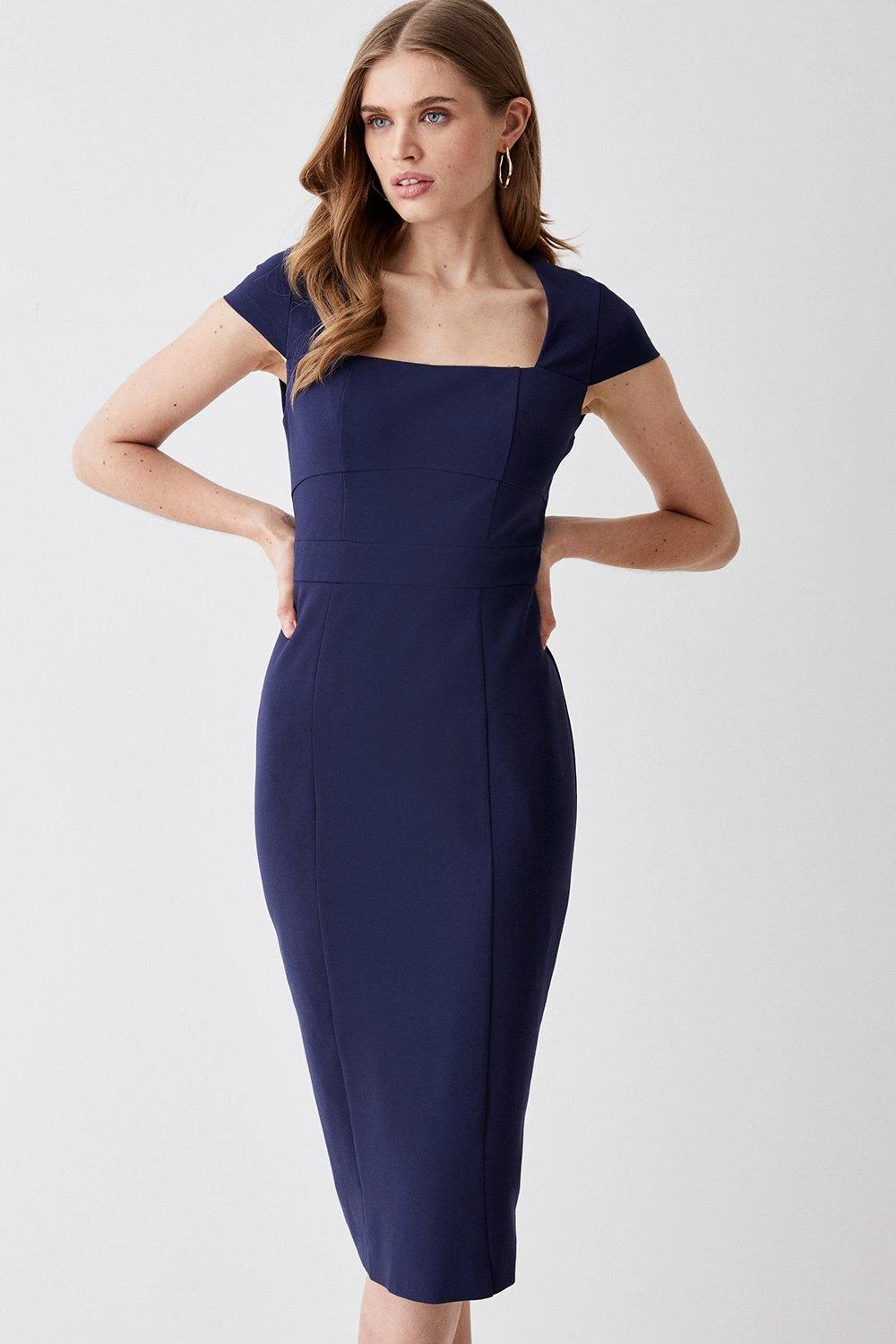 Coast Square Neck Ponte Midi Dress 3 Coast Square Neck Ponte Midi Dress