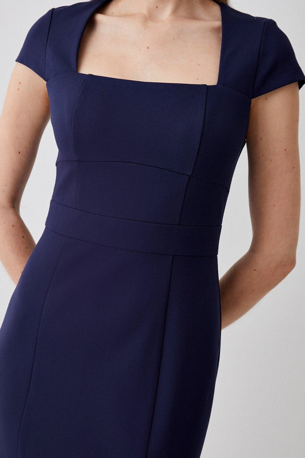 Coast Square Neck Ponte Midi Dress 4 Coast Square Neck Ponte Midi Dress - Image 2