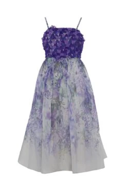 Coast Petite Hand Stitched 3d Floral Bodice Full Skirt Midi Dress -Simply Feminine Shop bcc05090 lilac xl 3