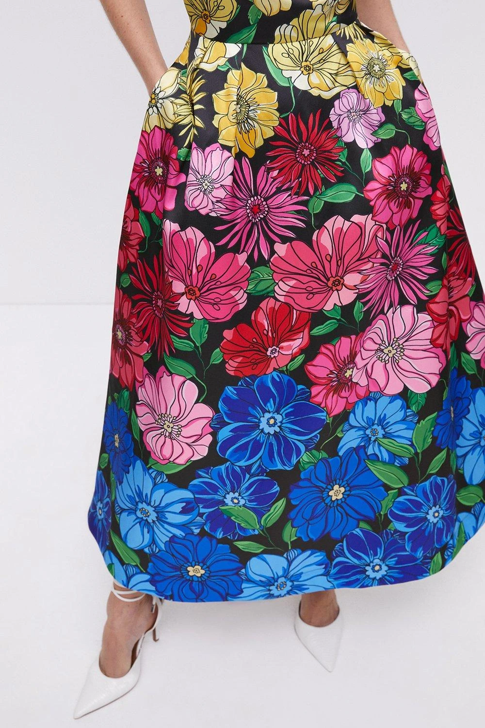 Coast Structured Twill Midi Dress With Pockets 4 Coast Structured Twill Midi Dress With Pockets - Image 2