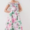 Coast Petite Glossy Organza Bardot Midi Dress 2 Coast Petite Glossy Organza Bardot Midi Dress -Simply Feminine Shop bcc05194 blush xl
