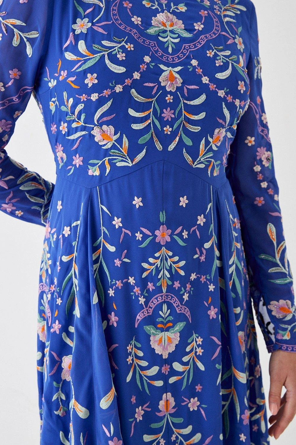 Coast Statement Embroidered Midi Dress 4 Coast Statement Embroidered Midi Dress - Image 2