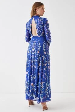 Coast Statement Embroidered Midi Dress 7 Coast Statement Embroidered Midi Dress -Simply Feminine Shop bcc05304 cobalt xl 2