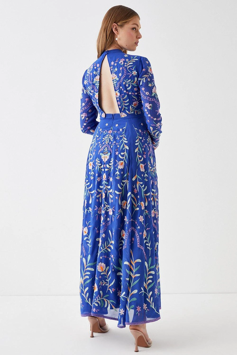 Coast Statement Embroidered Midi Dress 5 Coast Statement Embroidered Midi Dress - Image 3