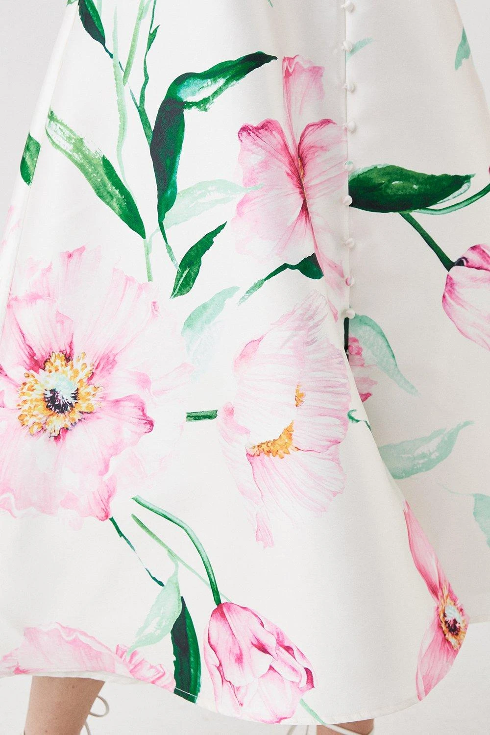 Coast Puff Sleeve Midi Dress With Buttons 6 Coast Puff Sleeve Midi Dress With Buttons - Image 4