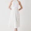 Coast Premium Halter Neck Belted Midi Dress 1 Coast Premium Halter Neck Belted Midi Dress -Simply Feminine Shop bcc05483 ivory xl