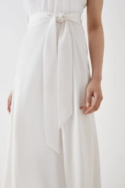 Coast Premium Halter Neck Belted Midi Dress -Simply Feminine Shop bcc05483 ivory xl 2