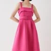 Coast Cami Top Full Skirt Scuba Midi Dress 1 Coast Cami Top Full Skirt Scuba Midi Dress -Simply Feminine Shop bcc05500 pink xl