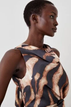 Coast Glossy Organza Cowl Neck Dress 8 Coast Glossy Organza Cowl Neck Dress -Simply Feminine Shop bcc05515 animal xl 2