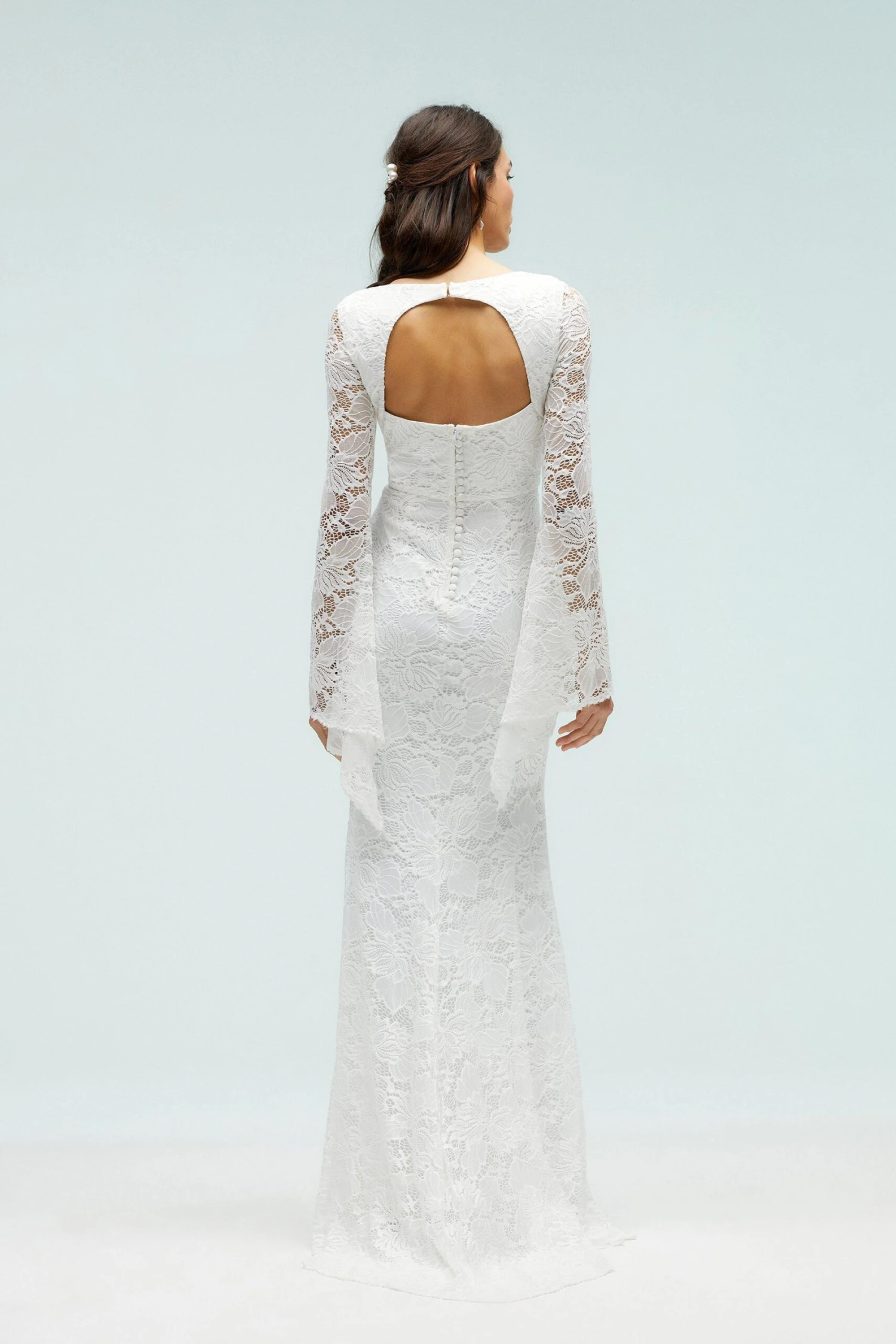 Coast Petite Kimono Sleeve Boho Lace Dress With Train 5 Coast Petite Kimono Sleeve Boho Lace Dress With Train - Image 3