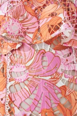 Coast Lace Midi Dress With Cut Out Back -Simply Feminine Shop bcc05587 pink xl 4