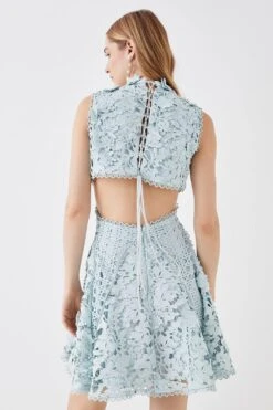 Coast The Collector Applique Lace Mini Dress 11 Coast The Collector Applique Lace Mini Dress -Simply Feminine Shop bcc05711 blue xl 4