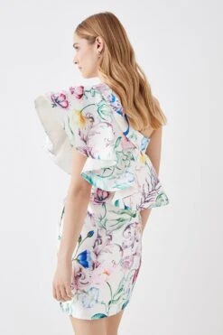 Coast The Collector One Shoulder Twill Mini Dress -Simply Feminine Shop bcc05753 white xl 4