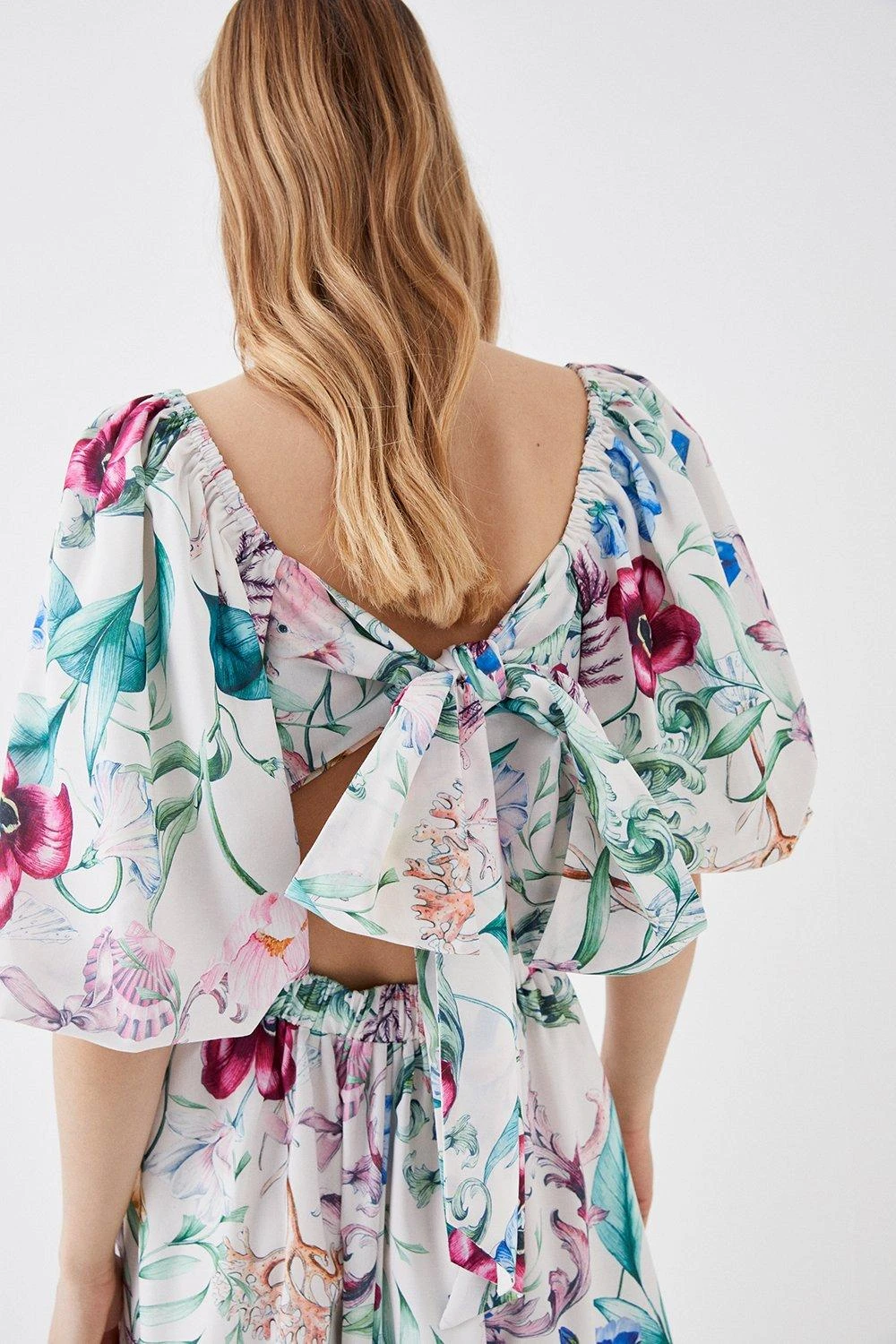 Coast The Collector Pleat Bust Midi Cotton Dress 6 Coast The Collector Pleat Bust Midi Cotton Dress - Image 4