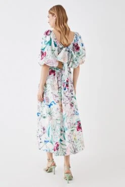 Coast The Collector Pleat Bust Midi Cotton Dress 11 Coast The Collector Pleat Bust Midi Cotton Dress -Simply Feminine Shop bcc05772 white xl 4